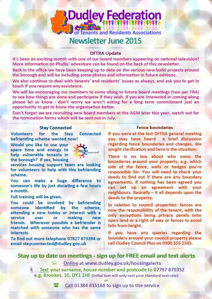 DFTRA news June 2015 front